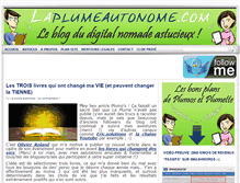 Tablet Screenshot of laplumeautonome.com